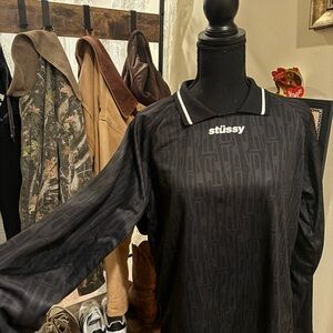 Stussy Black Men's goalie jersey